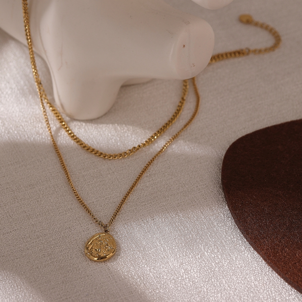 Trendy Layered Stainless Steel Necklace